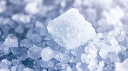 Close up of crystalline salt granules from the Dead Sea highlighting texture and mineral richness in natural environment