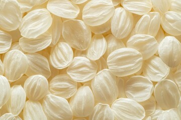 Close-Up of Raw White Rice Grains