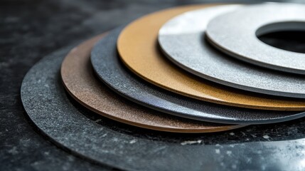 Assorted diamond cutting discs for power tools showcasing various materials and finishes suitable for cutting hard surfaces such as tiles.