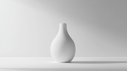 Blank white gradient background with product display. White backdrop or empty studio with room floor. 3D rendering.