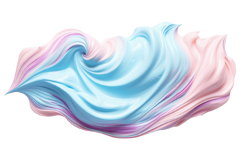 Transparent Background Isolated Shaving Cream Generative AI
