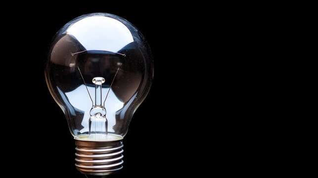Illuminated light bulb against a dark background symbolizing creativity innovation and inspiration in design and idea generation