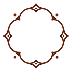 Decorative Frame Border Design with Ornament, Easily Editable Vector File MiLon Graphic