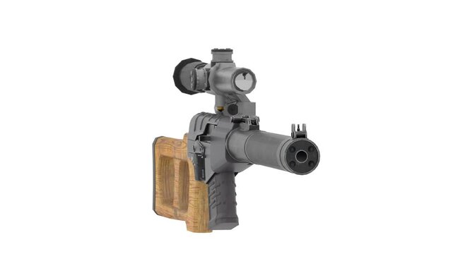 VSS Vintorez Gun with white background