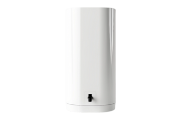 Gas Water Heater with Digital Display Isolated on Transparent Background - Generative AI