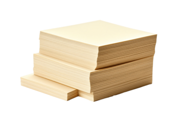 Index Cards on a Pure Transparent Background Generative AI