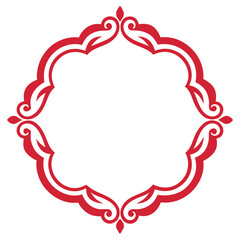 Decorative Frame Border Design with Ornament, Easily Editable Vector File MiLon Graphic