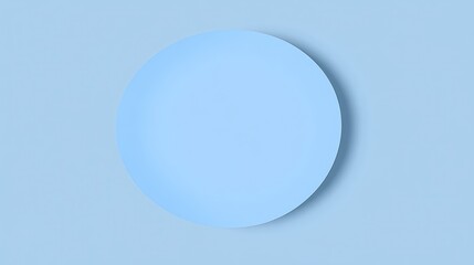 Blue oval shape on a soft blue background creating a minimalistic design element perfect for modern graphics and branding projects.