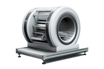 Cutting-Edge MRI Machine Isolated on Transparent Background - Generative AI