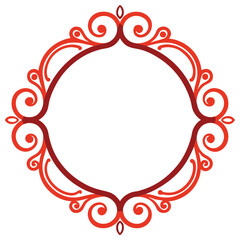 Decorative Frame Border Design with Ornament, Easily Editable Vector File MiLon Graphic