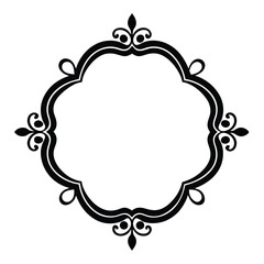 Decorative Frame Border Design with Ornament, Easily Editable Vector File MiLon Graphic