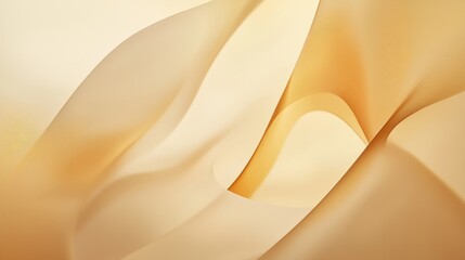 Obraz premium Smooth, undulating lines in shades of beige create a sense of movement and depth, forming an elegant and abstract composition ideal for backgrounds and design projects