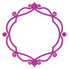 Decorative Frame Border Design with Ornament, Easily Editable Vector File MiLon Graphic