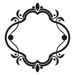 Decorative Frame Border Design with Ornament, Easily Editable Vector File MiLon Graphic