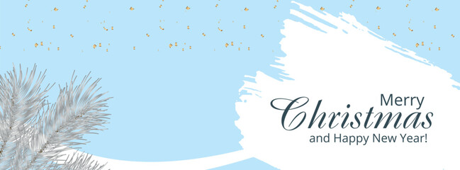 Merry christmas party facebook cover page template