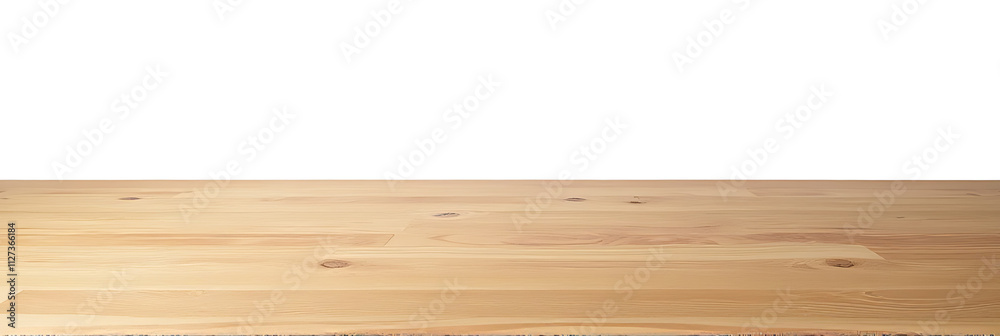 Poster The real wood table top texture is ideal for creating product displays and design visuals with a clean white background._00003_