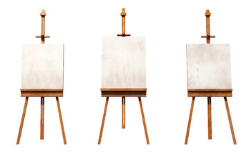 Studio Essentials: Isolated Easels on transparent background - Generative AI