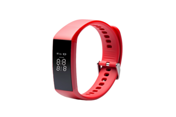 Sleek Fitness Tracker Isolated on transparent background Generative AI