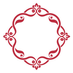 Decorative Frame Border Design with Ornament, Easily Editable Vector File MiLon Graphic