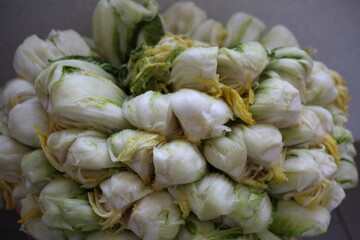 Napa cabbage salted for Korean kimjang