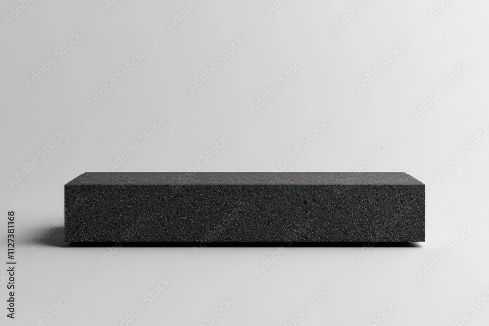 Aufkleber A minimalist black rectangular object on a light background.