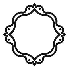 Decorative Frame Border Design with Ornament, Easily Editable Vector File MiLon Graphic
