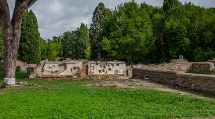 Ostia, Lazio. Archaeological Park of Ostia Antica