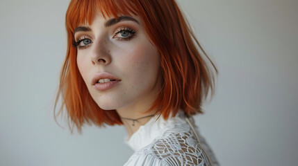 Portrait of a Young Woman with Red Hair
