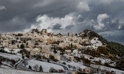 Pietrabbondante, Isernia, Molise. Winter panorama