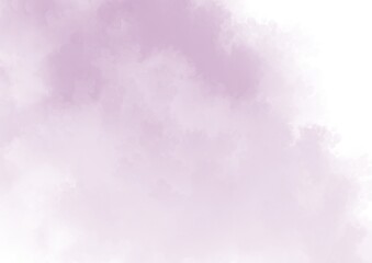 Soft purple watercolor abstract background. Watercolor cloud texture.