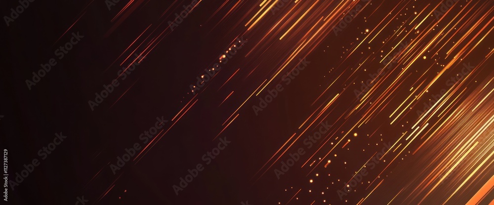 Poster abstract image featuring streaks of light in warm tones, suggesting movement and energy.