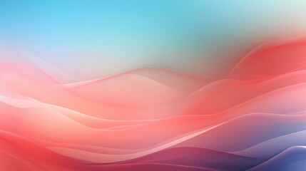 Abstract Pastel Waves in Pink and Blue Hues