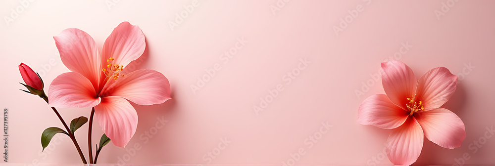Poster A flower can be used as a simple yet effective element in a background decoration design with a solid base._00003_