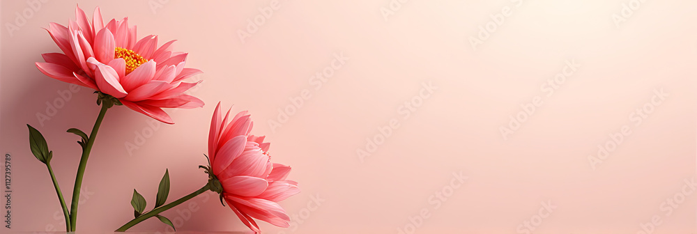 Poster A flower can be used as a simple yet effective element in a background decoration design with a solid base._00002_