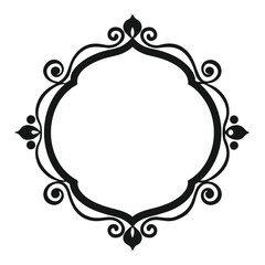 Decorative Frame Border Design with Ornament, Easily Editable Vector File MiLon Graphic