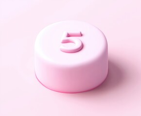 Sweet Number 5: Pastel Birthday Cake Design