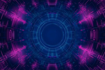 Obraz premium Futuristic vector illustration of a aqua circuit board with intricate digital tech elements, perfect for advanced technology backgrounds.