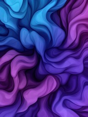 Obraz premium Colorful swirls of blue and purple flowing together beautifully