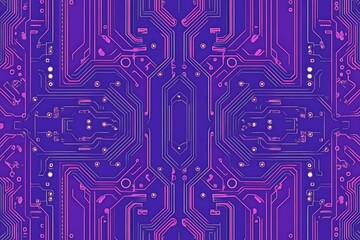Futuristic vector illustration of a aqua circuit board with intricate digital tech elements, perfect for advanced technology backgrounds.