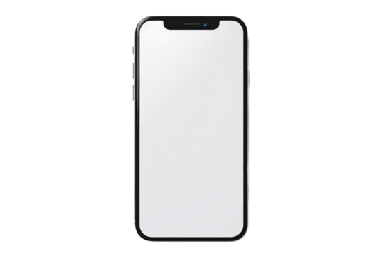 Mobile Phone Technology Isolated on Transparent Background Generative AI