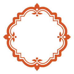 Decorative Frame Border Design with Ornament, Easily Editable Vector File MiLon Graphic