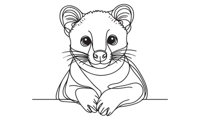 Cartoon happy mouse with cheese, cute rodent vector illustration