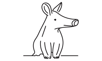 Cartoon Kangaroo with Baby Bunny, Cute Animal Illustration