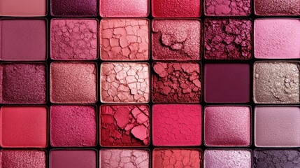 Colorful Palette of Vibrant Shades Showcasing Artistry in Makeup Design and Fashion Aesthetics