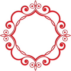 Simple Decorative Frame Border Design with Ornament, Easily Editable Vector File MiLon Graphic