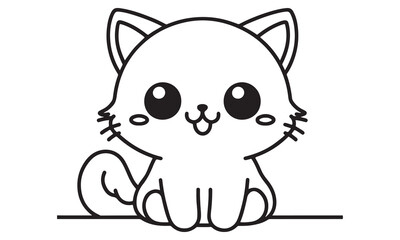 Cartoon Dog and Cat Playing Together