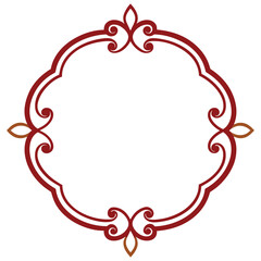 Simple Decorative Frame Border Design with Ornament, Easily Editable Vector File MiLon Graphic