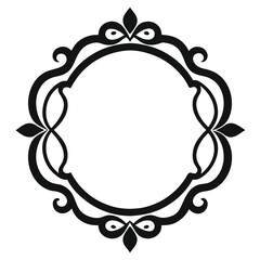 Simple Decorative Frame Border Design with Ornament, Easily Editable Vector File MiLon Graphic