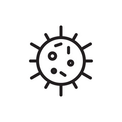 Obraz premium Bacteria icon Vector flat thin line illustration