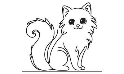 Cartoon kitten and puppy vector illustration, cute animal characters